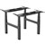 ERGOVIDA EED643D ELECTRIC BACK TO BACK SITSTAND DESK 2 PERSON BLACK FRAME ONLY