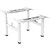 ERGOVIDA EED643D ELECTRIC BACK TO BACK SITSTAND DESK 2 PERSON WHITE FRAME ONLY