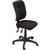 RAPIDLINE EG400 ERGONOMIC TYPIST CHAIR SQUARE BACK SEATBACK TILT BLACK