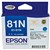 EPSON 81N INK CARTRIDGE HIGH YIELD CYAN