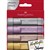 FABERCASTELL TEXTLINER HIGHLIGHTER METALLIC ASSORTED PACK 4