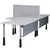 SYLEX ICESCREEN DESK MOUNTED SCREEN 1400 X 500MM GREY