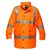 PRIME MOVER MF306 ARGYLE FULL HIVIS RAIN JACKET WITH TAPE