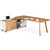 ARBOR EXECUTIVE CORNER WORKSTATION LHS 2200 X 1850 X 720MM AMERICAN WALNUT