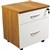 ARBOR EXECUTIVE MOBILE PEDESTAL 2 DRAWER AMERICAN OAK