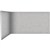 FILASORB MOBILE ACOUSTIC TABLE DIVIDER LSHAPE 406 X 914 X 445MM PLATINUM