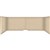 FILASORB MOBILE ACOUSTIC TABLE DIVIDER USHAPE 406 X 914 X 445MM IVORY