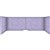 FILASORB MOBILE ACOUSTIC TABLE DIVIDER USHAPE 406 X 914 X 445MM LILAC