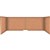 FILASORB MOBILE ACOUSTIC TABLE DIVIDER USHAPE 406 X 914 X 445MM PEACH