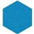 FILASORB SHAPE PANEL HEXAGON 315 X 400 X 12MM AZUR PACK 10