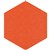 FILASORB SHAPE PANEL HEXAGON 315 X 400 X 12MM CARROT PACK 10