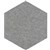 FILASORB SHAPE PANEL HEXAGON 315 X 400 X 12MM GREY PACK 10