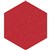 FILASORB SHAPE PANEL HEXAGON 315 X 400 X 12MM LIPSTICK RED PACK 10