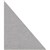 FILASORB SHAPE PANEL RIGHT TRIANGLE 300 X 400 X 12MM METAL PACK 10
