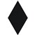 FILASORB SHAPE PANEL DIAMOND 350 X 350 X 12MM PIANO BLACK PACK 10