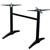 ASTORIA TABLE BASE TWIN WEIGHTED BLACK POWDERCOAT