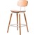 FELIX BARSTOOL PLY SEAT NATURAL WHITE FRAME