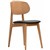 DURAFURN BAN CHAIR BLACK DOLARO VINYL SEAT TROJAN OAK FRAME