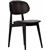 DURAFURN BAN CHAIR BLACK DOLARO VINYL SEAT WENGE FRAME