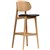 DURAFURN BAN BARSTOOL BLACK DOLARO VINYL SEAT TROJAN OAK FRAME