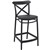 SIESTA CROSS BARSTOOL 650MM BLACK