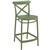 SIESTA CROSS BARSTOOL 650MM OLIVE GREEN