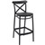 SIESTA CROSS BARSTOOL 750MM BLACK