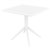 SIESTA SKY TABLE 800 X 800 X 740MM WHITE