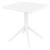 SIESTA SKY TABLE 700 X 700 X 740MM WHITE