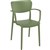 LISA CHAIR ARMS OLIVE GREEN