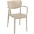 LISA CHAIR ARMS TAUPE