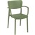LOFT CHAIR ARMS OLIVE GREEN