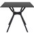 SIESTA AIR TABLE 800 X 800MM BLACK