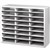 FELLOWES BANKERS BOX LITERATURE SORTER 24 COMPARTMENTS GREY