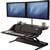 FELLOWES LOTUS DX SIT STAND WORKSTATION 832 X 616MM BLACK