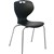 SYLEX MATA 4LEG STACKING CHAIR BLACK