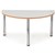 QUORUM GEOMETRY MEETING TABLE HALF ROUND 1500MM