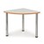 QUORUM GEOMETRY MEETING TABLE QUARTER ROUND 750MM