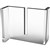 RAPIDLINE ACRYLIC FREE STANDING FEET 20 X 68 X 100MM CRYSTAL CLEAR FINISH