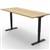 RAPIDLINE BOOST HEIGHT ADJUSTABLE WORKSTATION 1800 X 750MM SCALLOP TOP NATURAL OAKBLACK