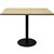 RAPIDLINE SQUARE MEETING TABLE DISC BASE 900MM NATURAL OAKBLACK