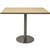 RAPIDLINE SQUARE MEETING TABLE DISC BASE 900MM NATURAL OAKSTAINLESS STEEL