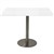 RAPIDLINE SQUARE MEETING TABLE DISC BASE 900MM NATURAL WHITESTAINLESS STEEL