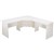 RAPID VIBE CORNER WORKSTATION COMPLETE 1800 X 1800 X 600MM WHITE