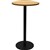 RAPIDLINE DRY BAR TABLE 600 X 1050MM BEECH COLOURED TABLE TOP  BLACK POWDER COAT BASE