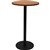 RAPIDLINE DRY BAR TABLE 600 X 1050MM CHERRY COLOURED TABLE TOP  BLACK POWDER COAT BASE