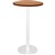 RAPIDLINE DRY BAR TABLE 600 X 1050MM CHERRY COLOURED TABLE TOP  WHITE POWDER COAT BASE