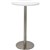 RAPIDLINE DRY BAR TABLE 600 X 1050MM NATURAL WHITE TABLE TOP  STAINLESS STEEL BASE