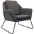RAPIDLINE CARDINAL VISITOR CHAIR ARMS CHARCOAL ASH