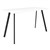 RAPIDLINE ETERNITY HIGH BAR TABLE 1800 X 750MM NATURAL WHITE  BLACK